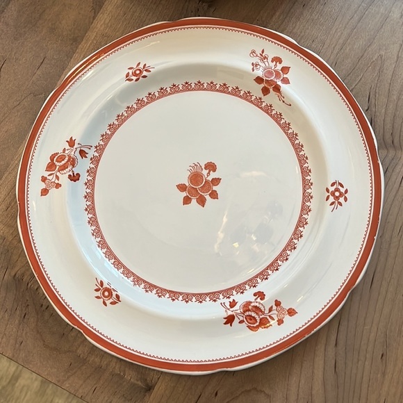 Spode GLOUCESTER RED-W89 *1 Dinner Plate(s)* 10 1/8" . 11 Vintage Plates! EUC! - Picture 2 of 4